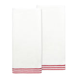 Alsace White & Red Towels - Foundation Goods