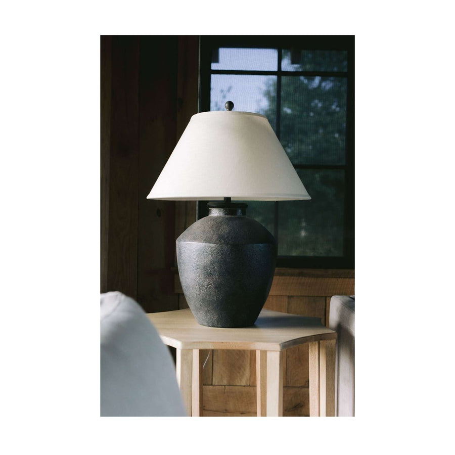 Black Clay Table Lamp - Foundation Goods