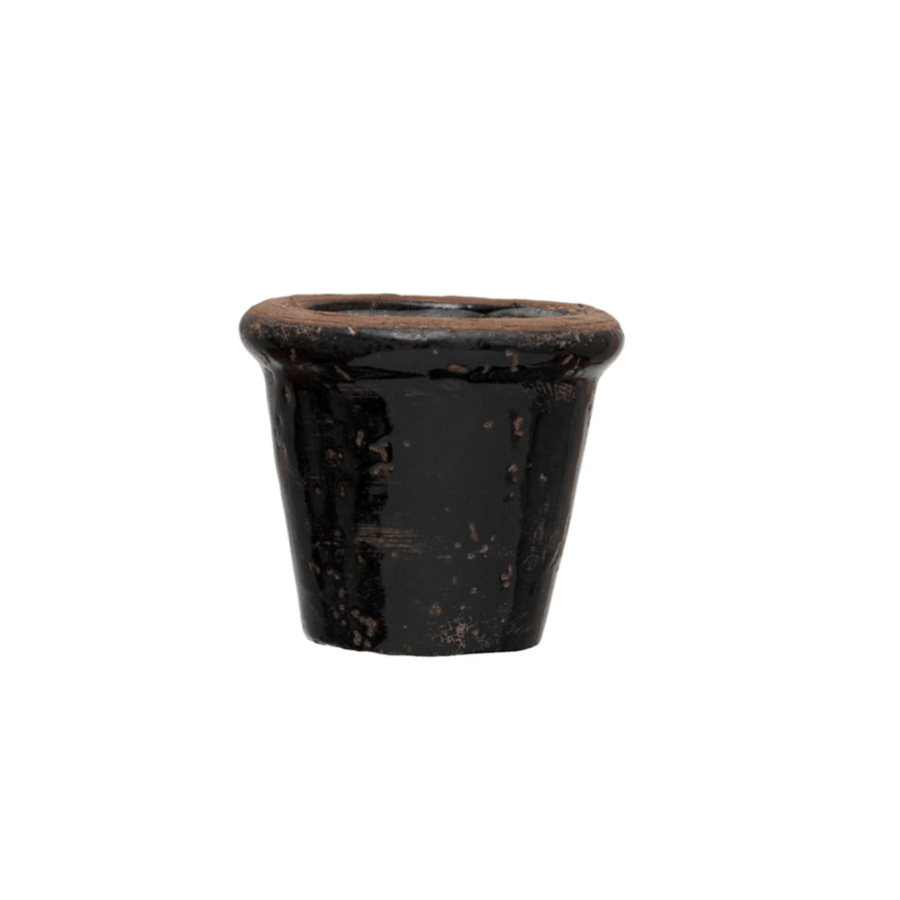 Black Terracotta Mini Planter - Foundation Goods