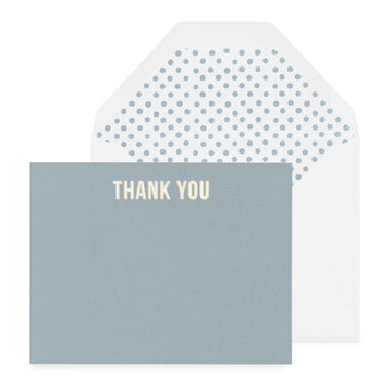 Blue Thank You Card (Box of 6) - Foundation Goods