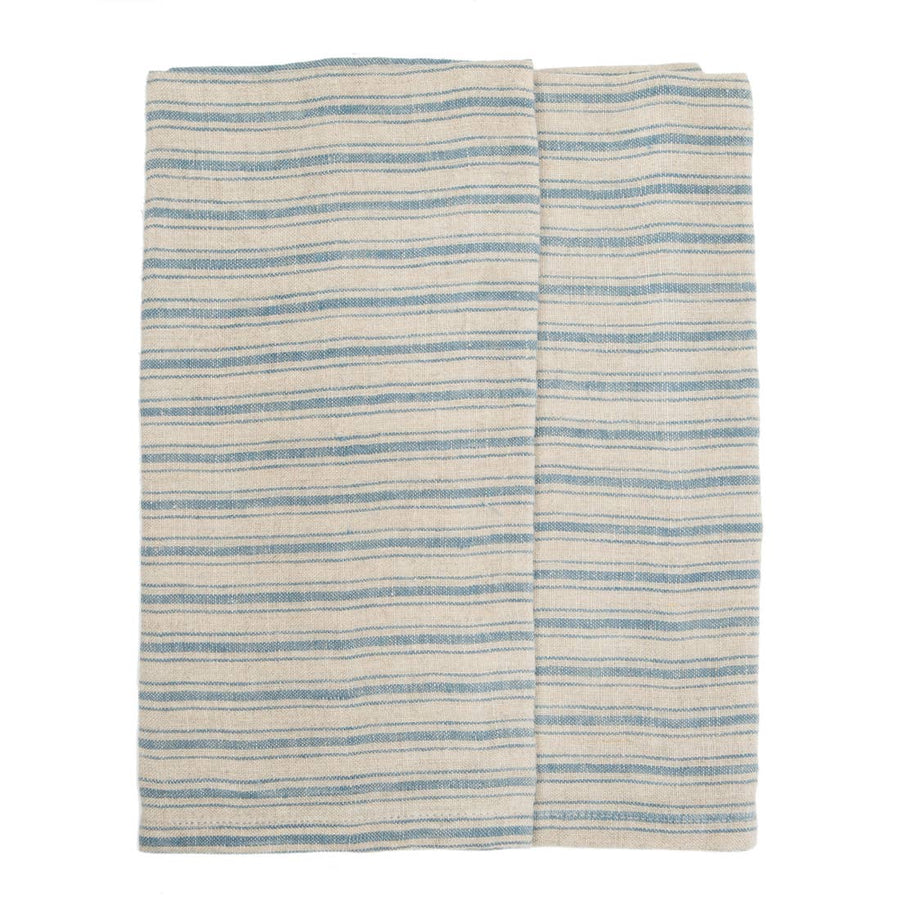 Boat Stripe Linen Towels - Foundation Goods