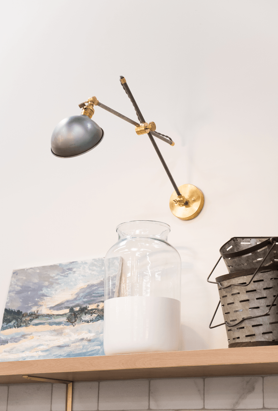 Brass and Steel Industrial Sconce - Foundation Goods