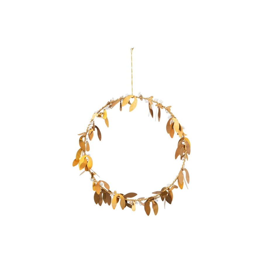 Brass Leaf Wreath - Foundation Goods