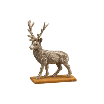 Champagne Standing Deer Figurine - Foundation Goods
