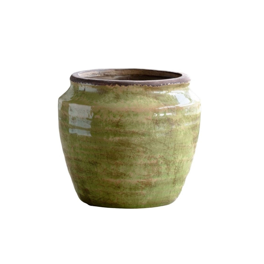 Chartreuse Glazed Ginger Jar - Foundation Goods