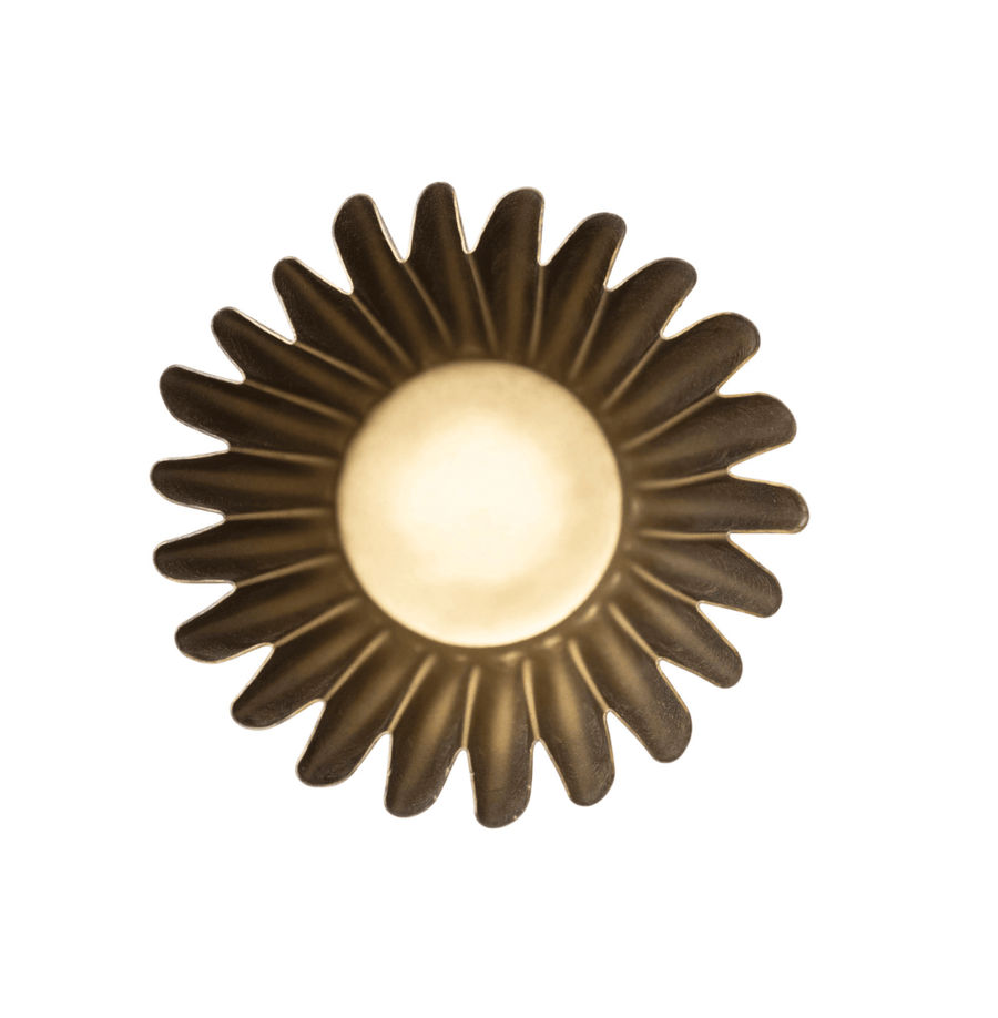 Fluted Brass Planter - Foundation Goods