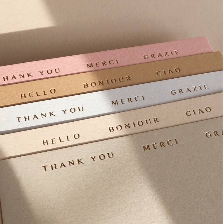 Hello + Thank You Cards (Set of 10) - Foundation Goods