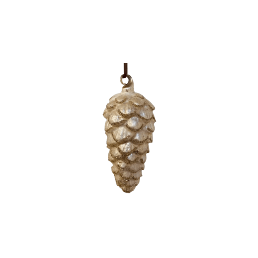 Iced Pink Pinecone Ornament - Foundation Goods