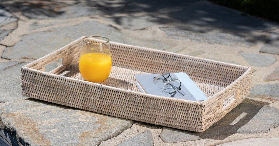Iva Rectangle Rattan Tray - Foundation Goods