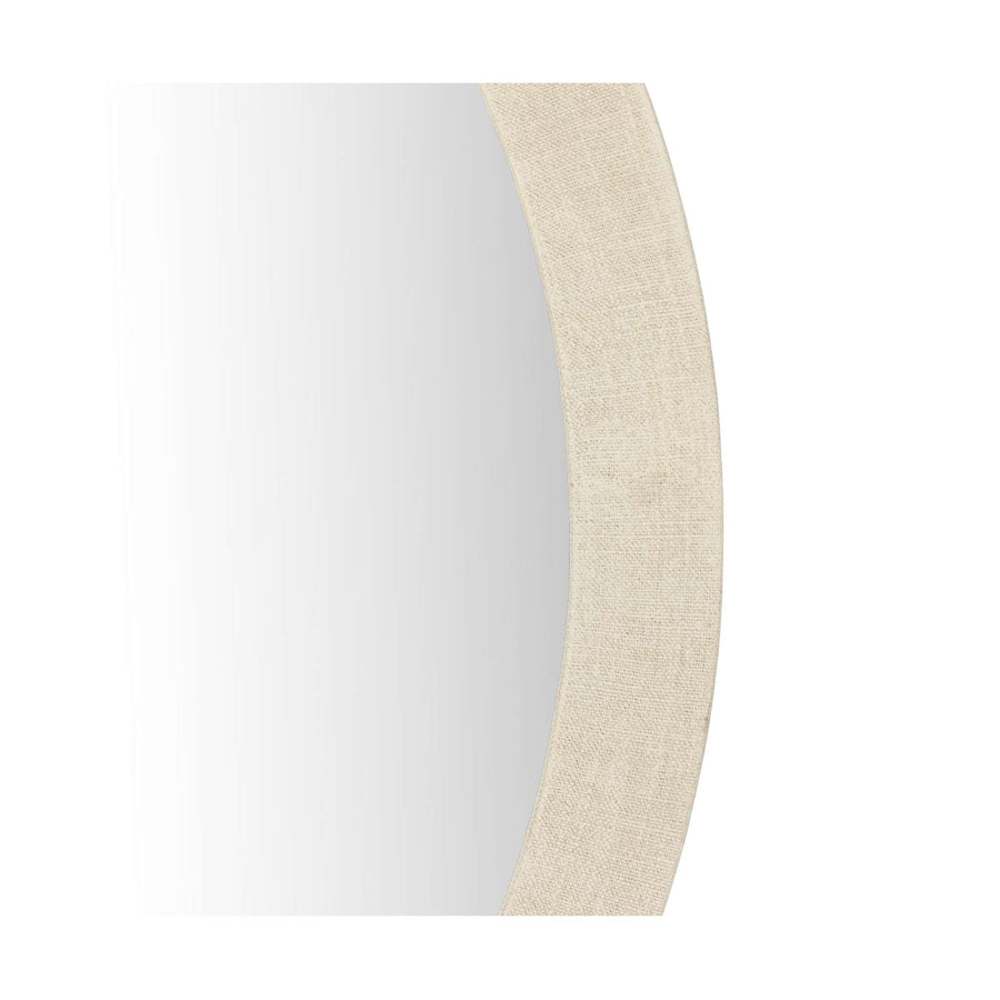 Ivory Linen Wall Mirror - Foundation Goods