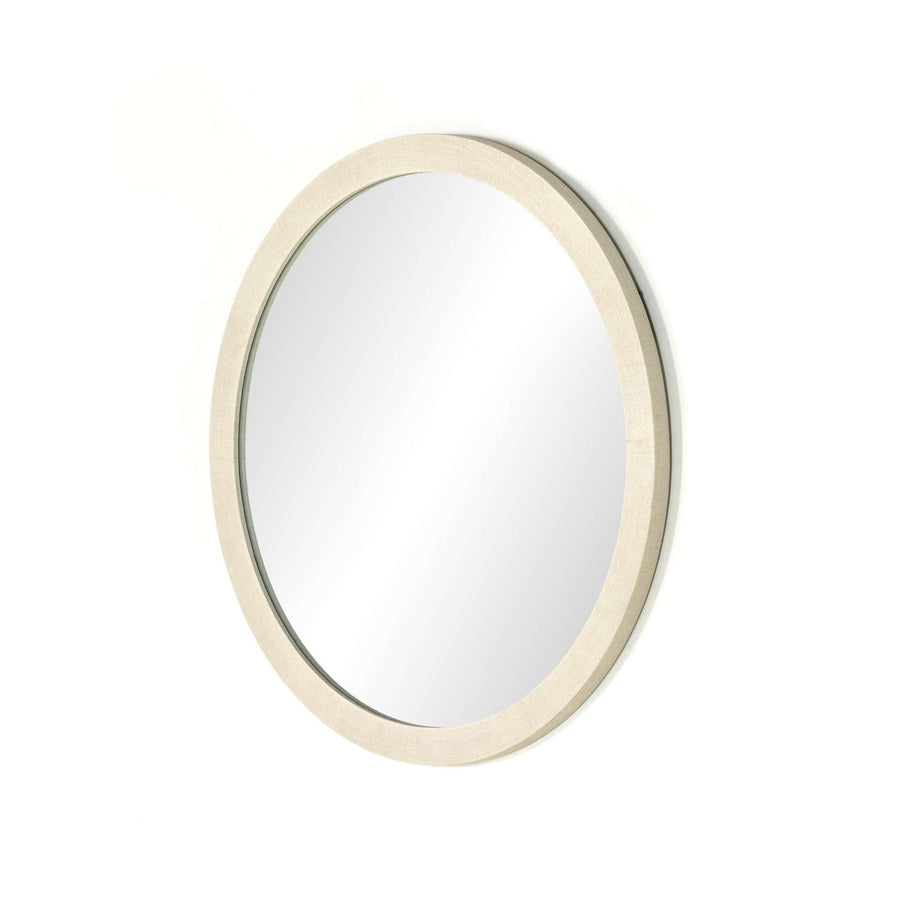 Ivory Linen Wall Mirror - Foundation Goods