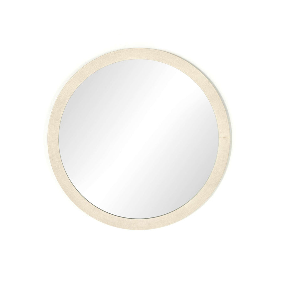 Ivory Linen Wall Mirror - Foundation Goods