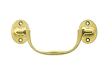 Madison Un-Lacquered Brass Drop Pull - Foundation Goods