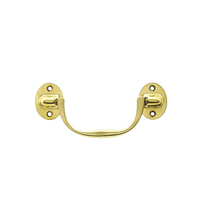 Madison Un-Lacquered Brass Drop Pull - Foundation Goods
