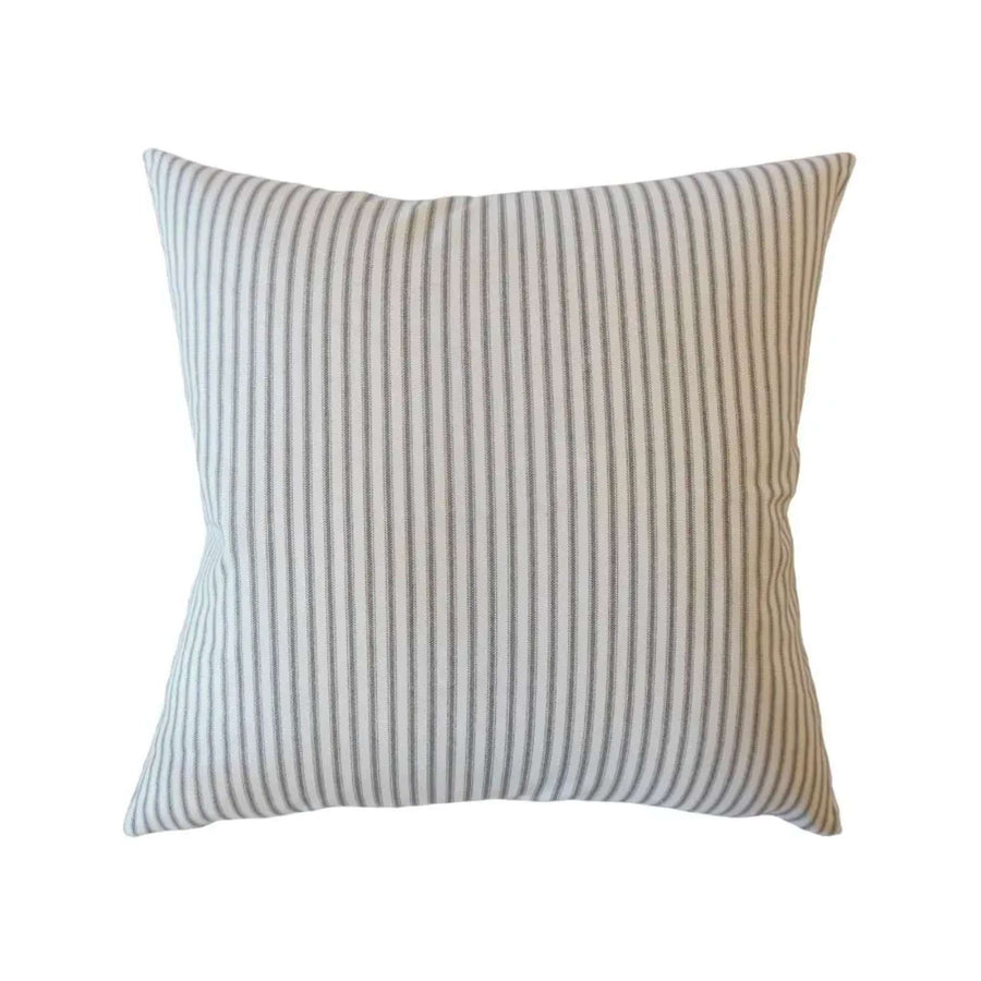 Navy Thread Stripe Pillow - Foundation Goods