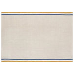 Normandy Natural Mustard & Blue Tea Towel - Foundation Goods