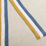 Normandy Natural Mustard & Blue Tea Towel - Foundation Goods