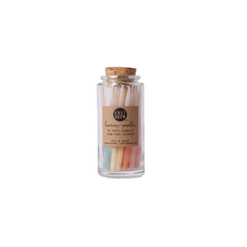 Ombre Assorted Beeswax Birthday Candles Jar - Foundation Goods