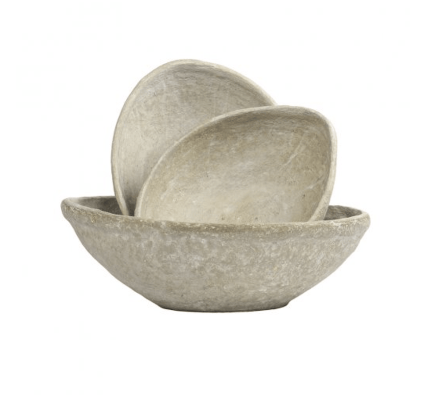 Organic Round Papier-Mâché Bowls - Foundation Goods