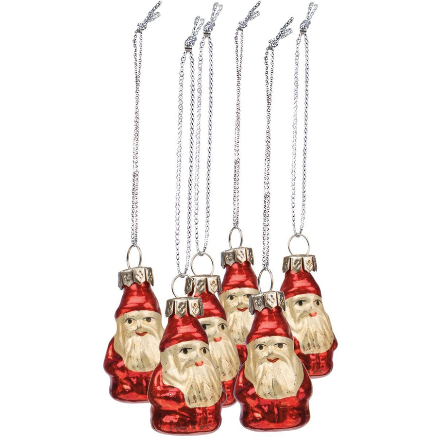 Santa Glass Mini Ornament Set - Foundation Goods