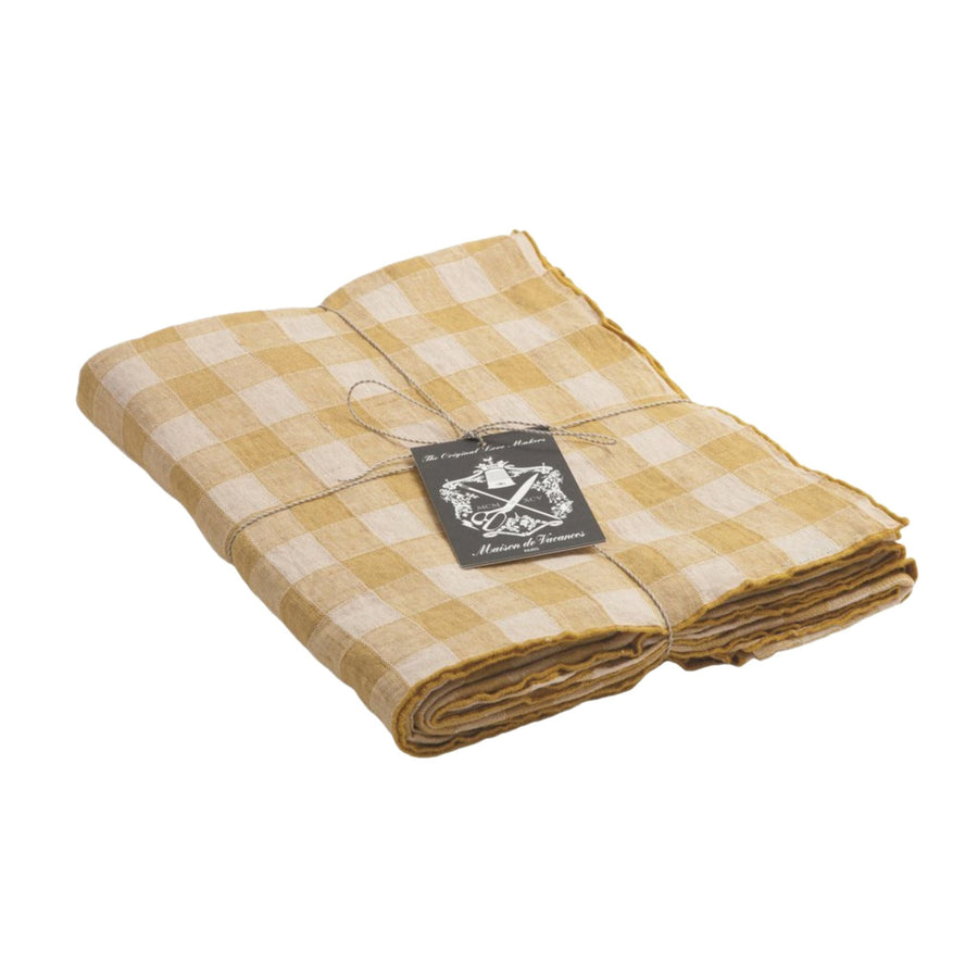 Simone French Gingham Tablecloth - Foundation Goods