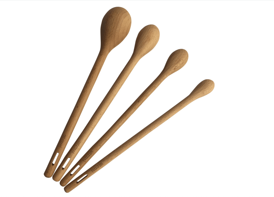 Utensi Long Handle Wooden Measuring Spoons - Foundation Goods
