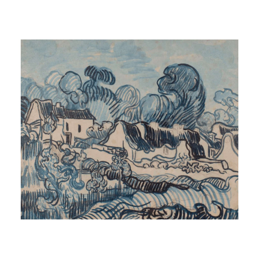 'Van Gogh House Sketch' Canvas Art - Foundation Goods