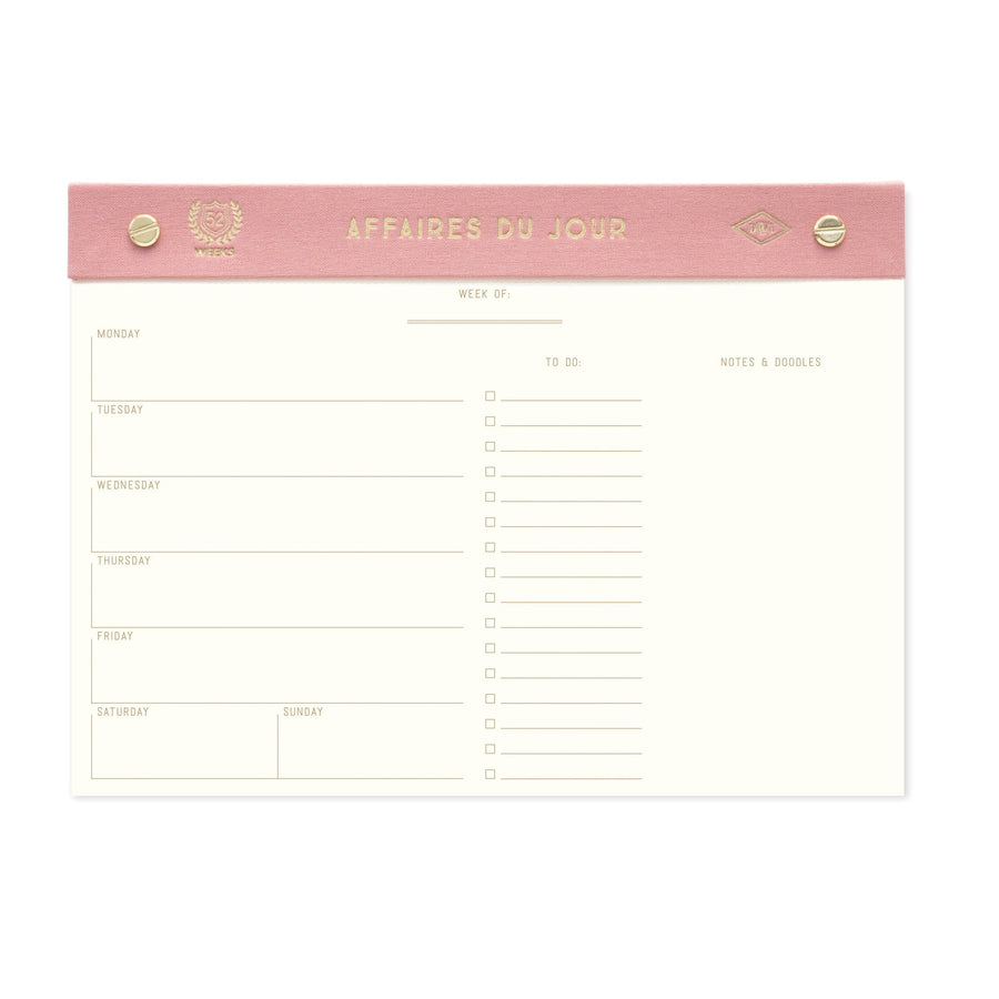 Weekly Planner Desk Pad - Foundation Goods