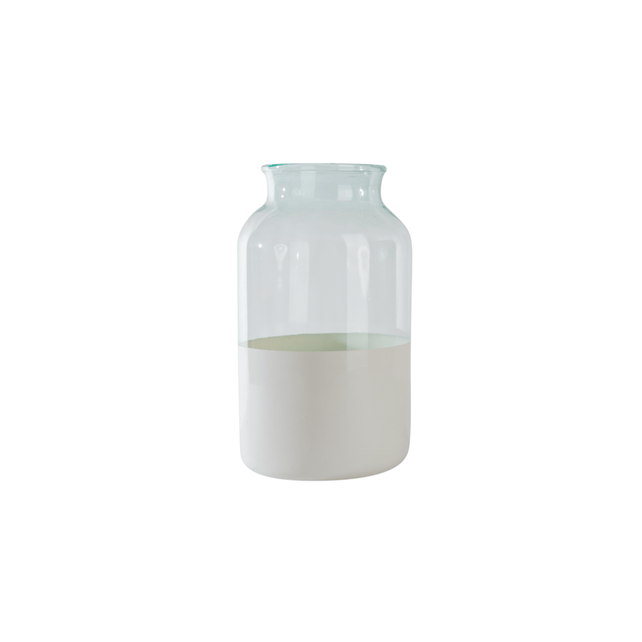 White Colorblock Jar - Foundation Goods