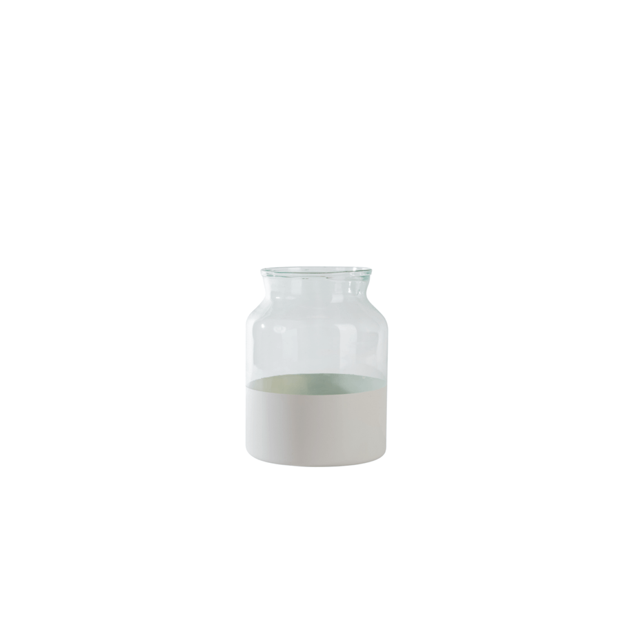 White Colorblock Jar - Foundation Goods